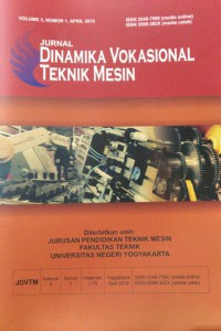 JURNAL DINAMIKA VOKASIONAL TEKNIK MESIN