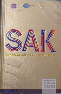 SAK Standar Akuntansi Keuangan Efektif per 1 Januari 2018