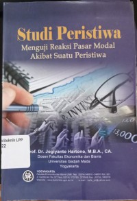 Studi Peristiwa, Menguji Reaksi Pasar Modal Akibat Suatu Peristiwa