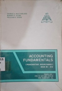 Image of Accounting Fundamentals (Pengantar Akuntansi) Bab XI - XV