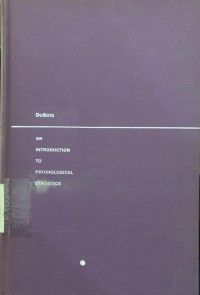 Image of An Introduction To Psychological Statistics