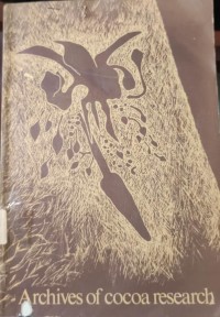 Image of Archives of Cocoa Research