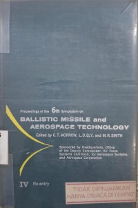 Image of Ballistic Missile and Aerospace Technology IV : Re-Entry