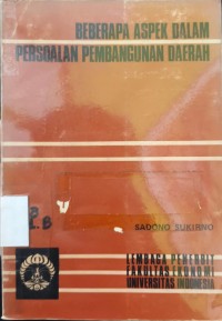 Image of Beberapa Aspek dalam Persoalan Pembangunan Daerah