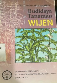 Image of Budidaya Tanaman Wijen