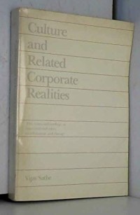 Culture and Related Corporate Realities
