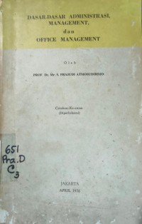 Image of Dasar-Dasar Administrasi, management, dan Office Management