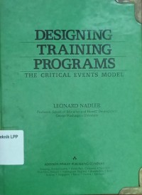 Image of Design Training Programs The Critical Event Model