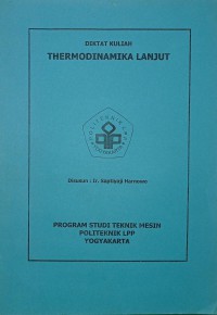 DIKTAT KULIAH THERMODINAMIKA LANJUT