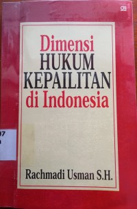 Image of Dimensi Hukum Kepailitan di Indonesia