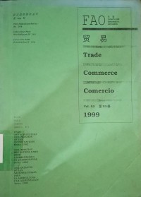 Image of Fao Yearbook Annuaire-anuario : Trade Commerce Comercio 1999
