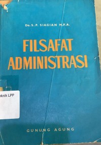 Image of Filsafat Administrasi
