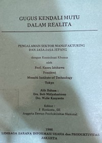 Gugus Kendala Mutu Dalam Realita