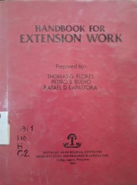 Image of Handbook for Extension Work