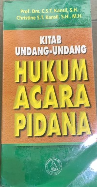 Image of Kitab Undang-Undang Hukum Acara Pidana (KUHAP)