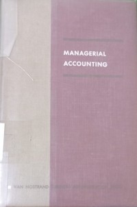 MANAGERIAL ACCOUNTING