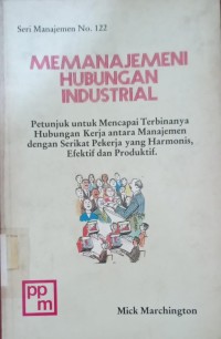 Manajemen Hubungan Industrial