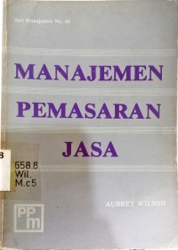 Manajemen Pemasaran Jasa