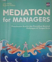 Image of Mediation For Managers