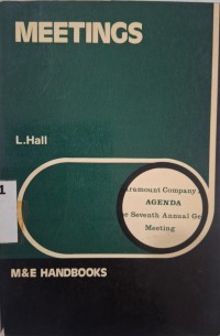 Image of Meetings Their Law and Practice