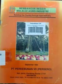 Image of Membangun Negeri Melalui Agro-Industri