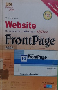 Membuat Website Menggunakan Microsoft Office Front Page 2003