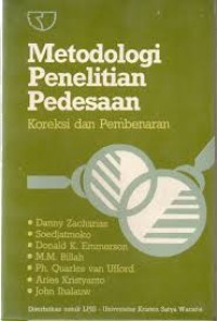 Image of Metodologi Penelitian Pedesaan: Koreksi dan Pembenaran