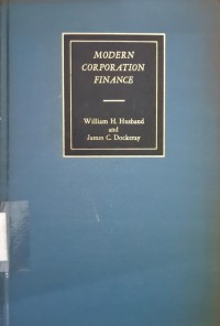 Image of Modern Corporation Finance