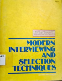 Image of Modern Interviewing and Selection Techniques