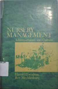 Image of Nursery Management : Administration and Culture