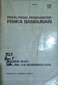 Pasal-Pasal Penghantar Fisika Bangunan