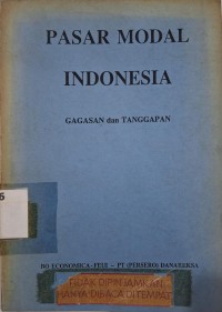 Image of Pasar Modal Indonesia : Gagasan dan Tanggapan