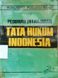 Image of Pedoman Peladjaran Tata Hukum Indonesia