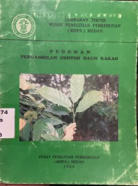 Image of Pedoman Pengambilan Contoh Daun Kakao