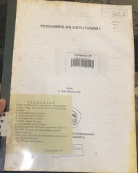 Image of Pengambilan Keputusan I