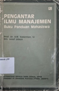 Image of Pengantar Ilmu Manajemen (Buku Panduan Mahasiswa)