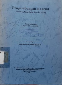 Image of Pengembangan Kedelai: Potensi, Kendala, dan Peluang
