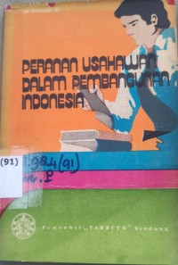 Image of Peranan Usahawan dalam Pembangunan Indonesia