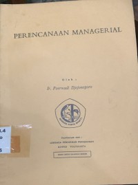 Image of Perencanaan Managerial