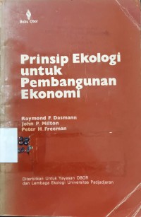 Image of Prinsip Ekologi untuk Pembangunan Ekonomi