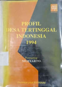Image of Profil Desa Tertinggal Indonesia 1994