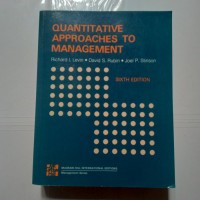 Quantitative Approaches to Management