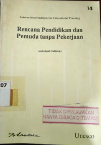 Image of Rencana Pendidikan dan Pemuda tanpa Pekerjaan