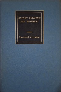 Image of Report Writing for Business