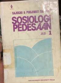 Image of Sosiologi Pedesaan Jilid1