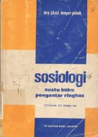 Image of Sosiologi: Suatu Buku Pengantar Ringkas