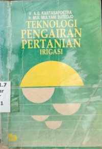 Image of Teknologi Pengairan Pertanian (Irigasi)