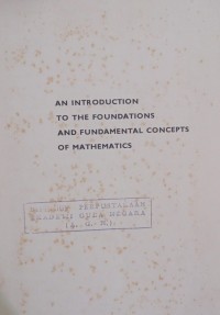 The Foundations & Fundamental Concepts Of Mathematics
