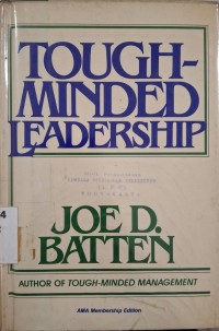 Image of Tough Minded Leadership